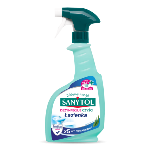 Sanytol Spray do łazienki o zapachu eukaliptusa, czyści, odkamienia i dezynfekuje 500ml